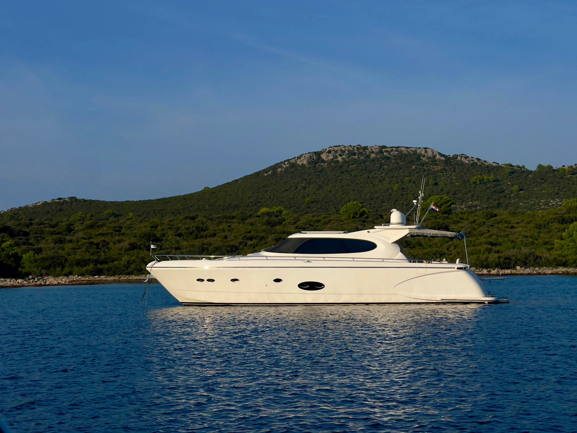 luxury yacht in the sea